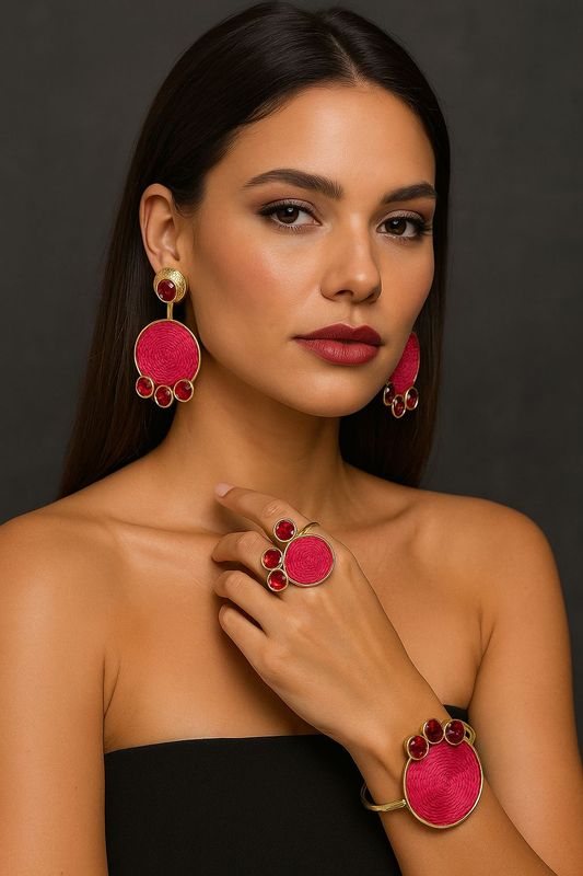 Set Aurora red Set 3 piezas