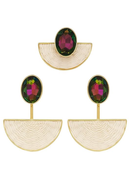 Iraca Crystal Moon &amp; Ring iridescent