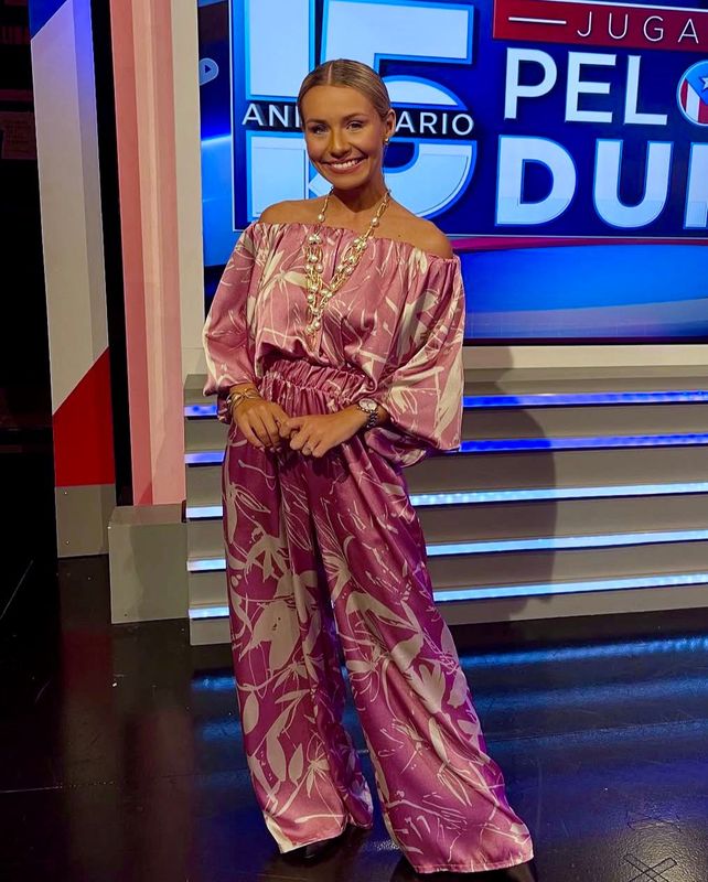 Off-Shoulder Satin Set