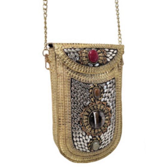 Gold Mosaic Crossbody Bag