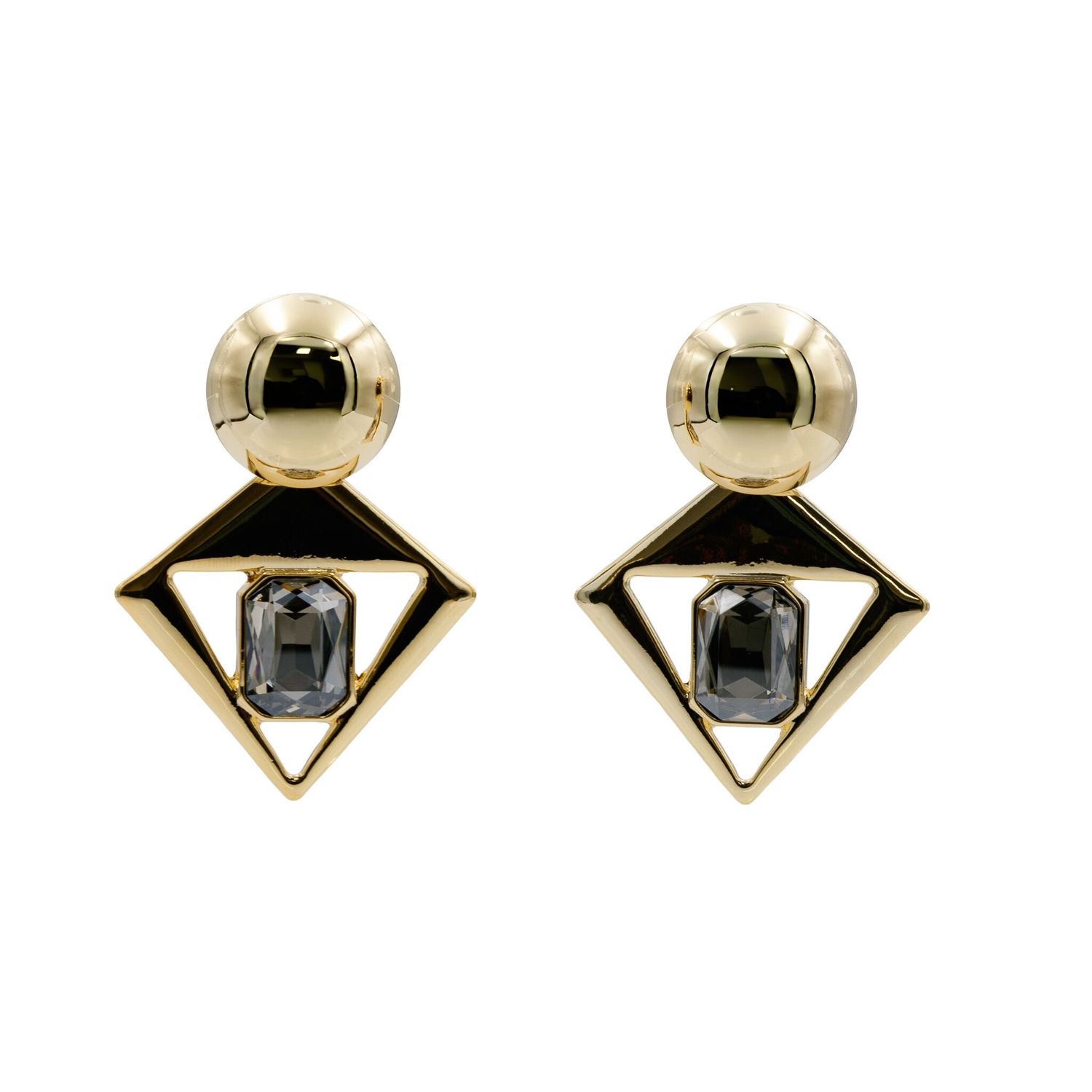 Gold plated geometric ring 