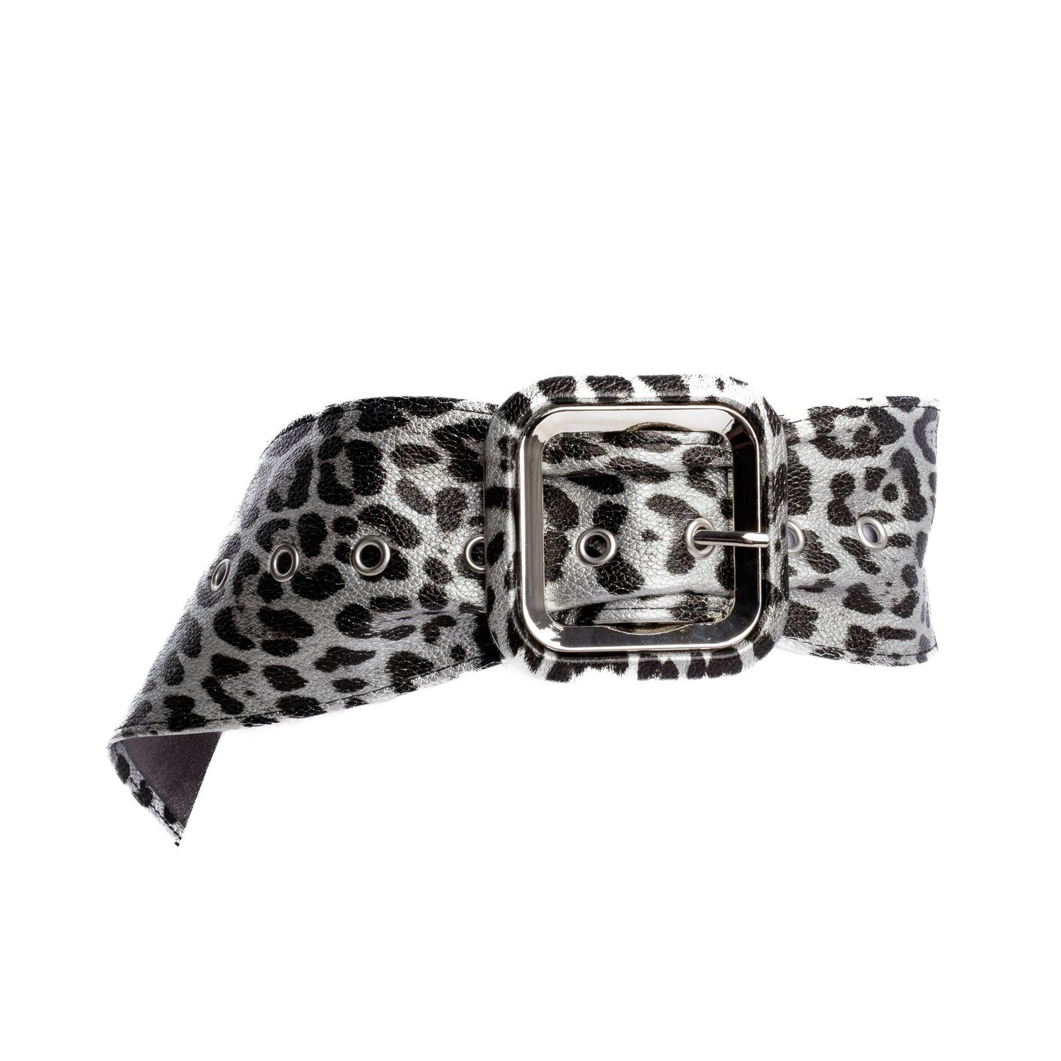 WIDE LEOPARD PRINT BELT
