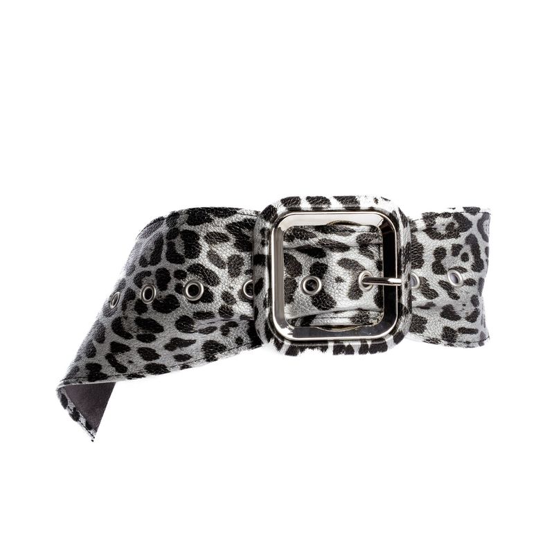 WIDE LEOPARD PRINT BELT