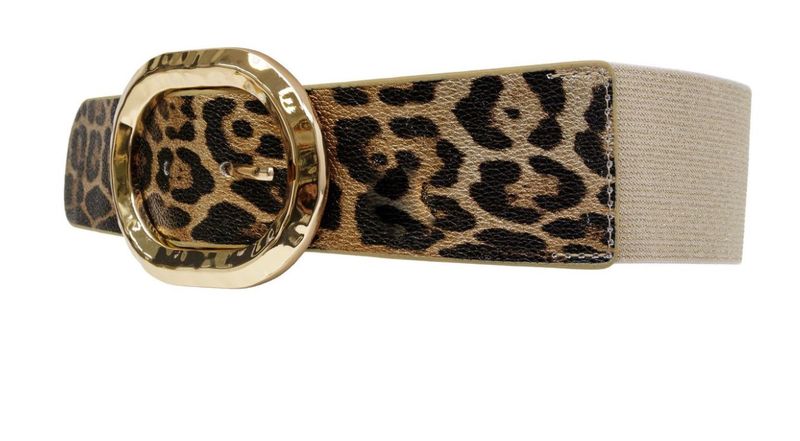 LEOPARD PRINT STRETCH BELT