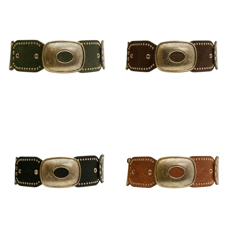 STUDDED WESTERN STRETCH BELT
