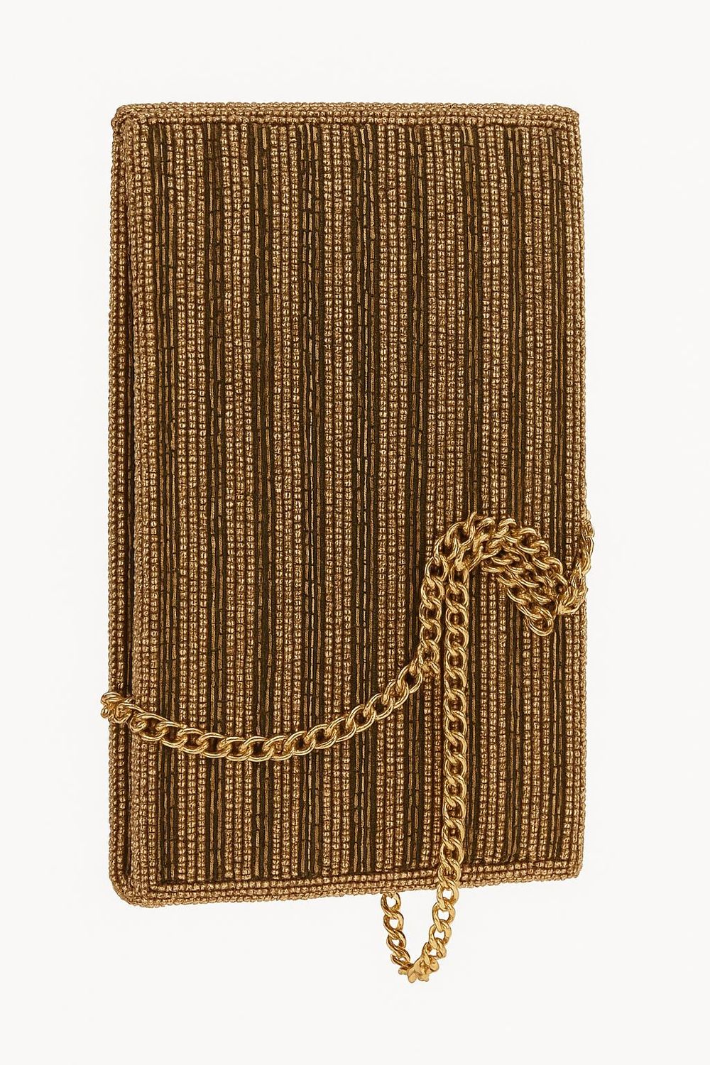 Beaded Crossbody Gold
