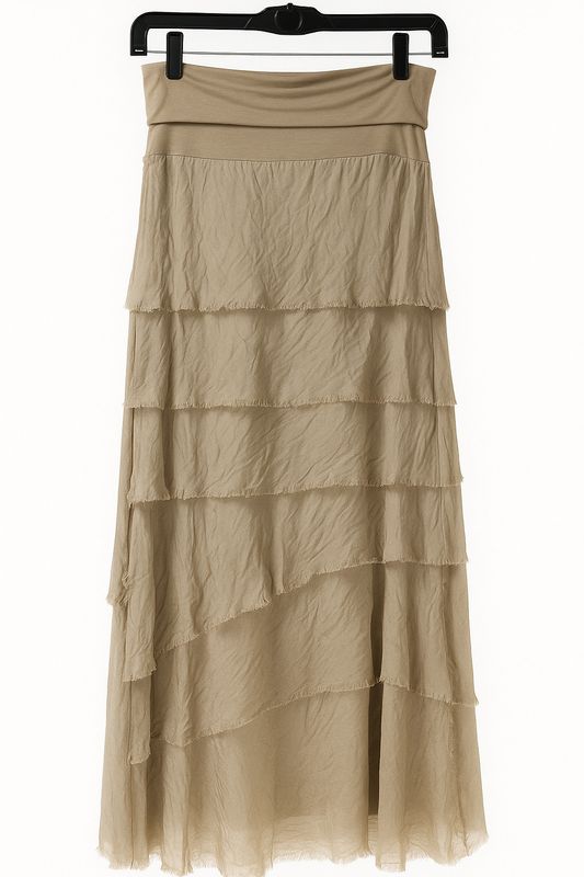 Silk layers skirt one size