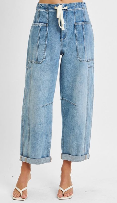 High Rise Crop cargo Pant