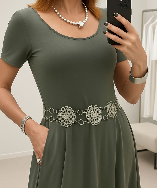 Floral Boho Chain Belt