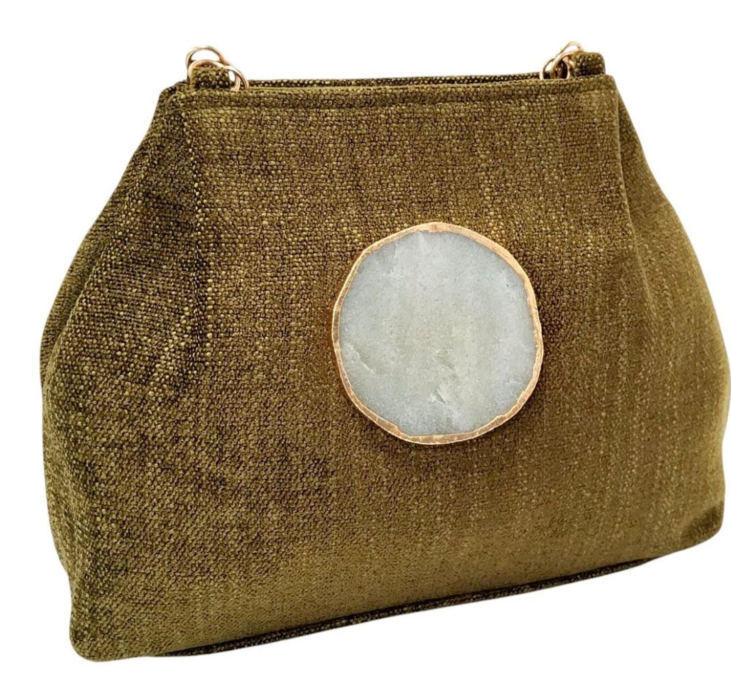 Agatha Stone Satchel green Olive
