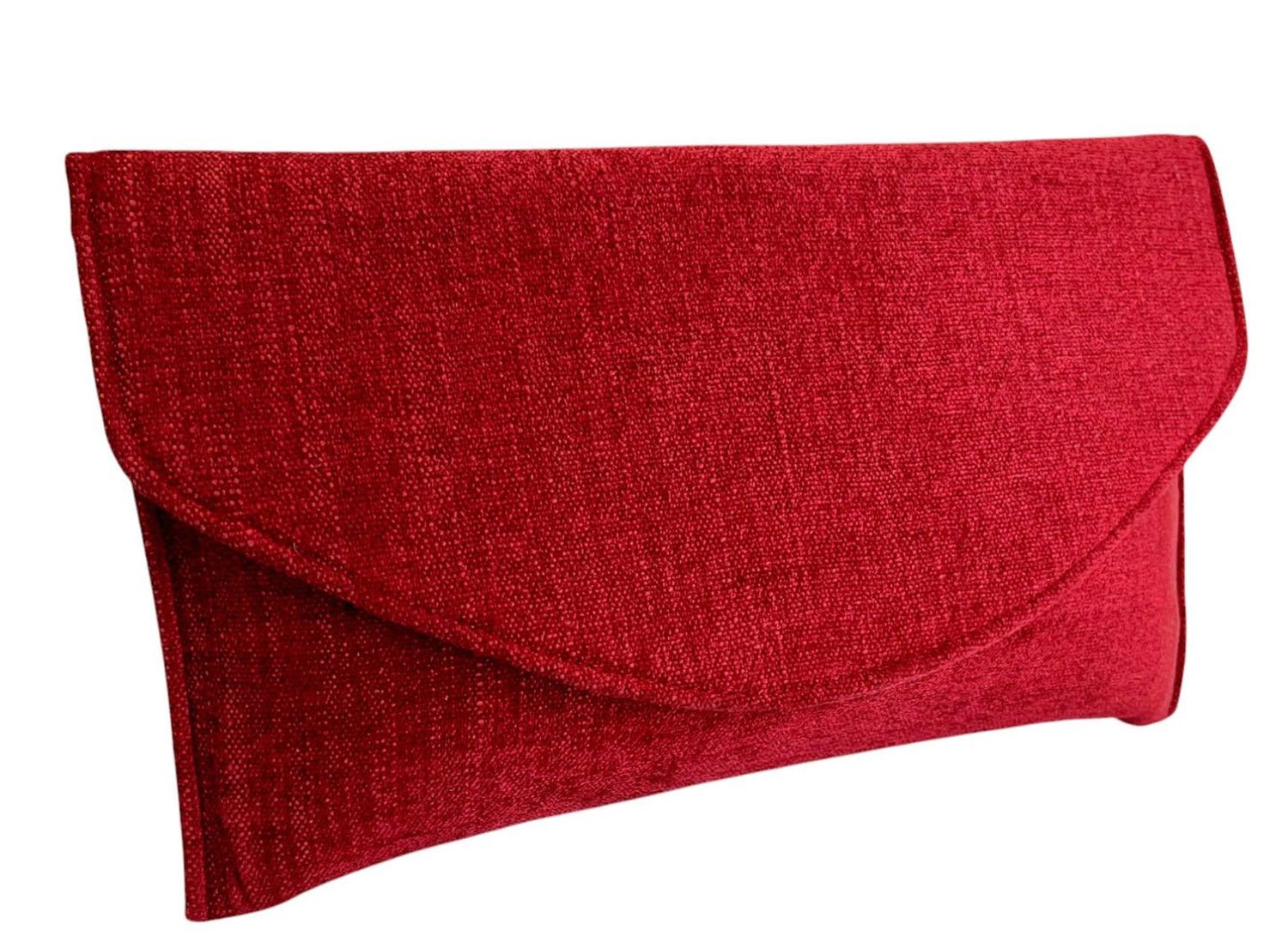 Red  Velvet Envelope Clutch