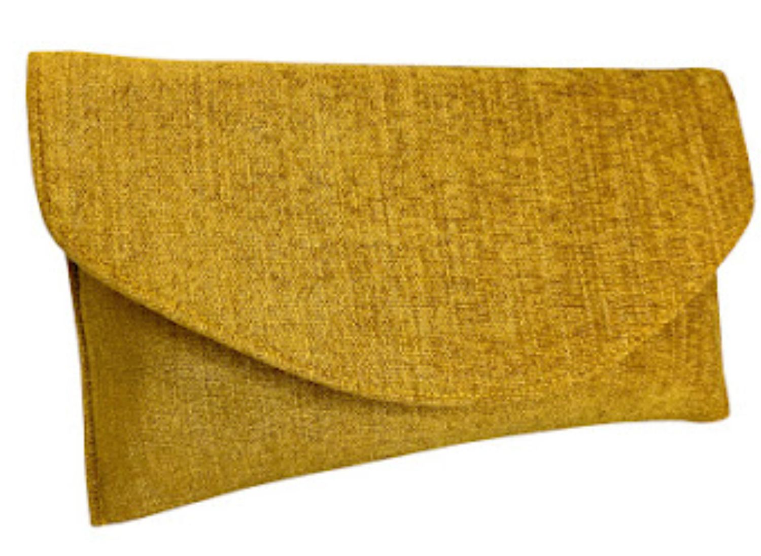Mustard  Velvet Envelope Clutch