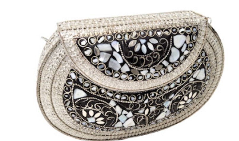 Mother-of-Pearl Mosaic Clutch