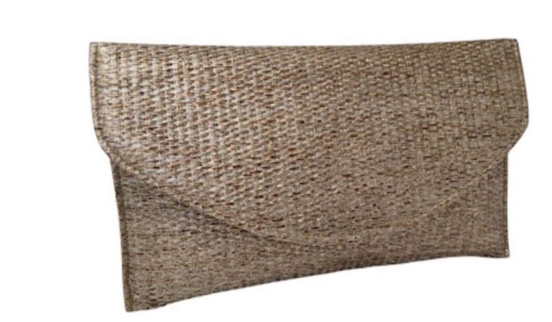 Textured Envelope Pouches. Antique Gold