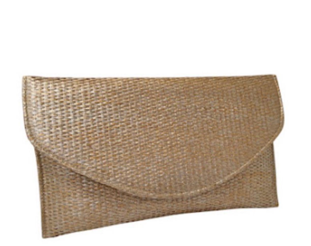 Textured Envelope Pouches Rust Gold