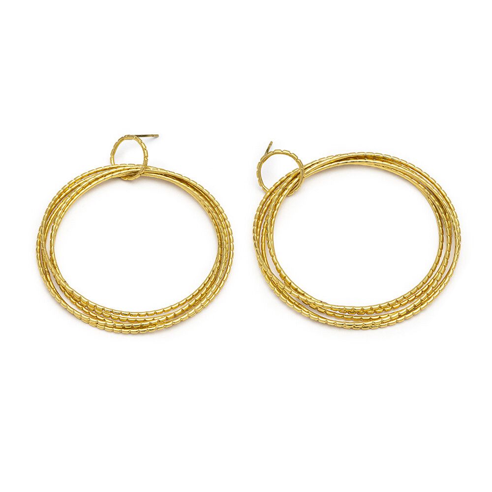 dd16158ORECCHINI MULTI CERCHI LUMINOSI