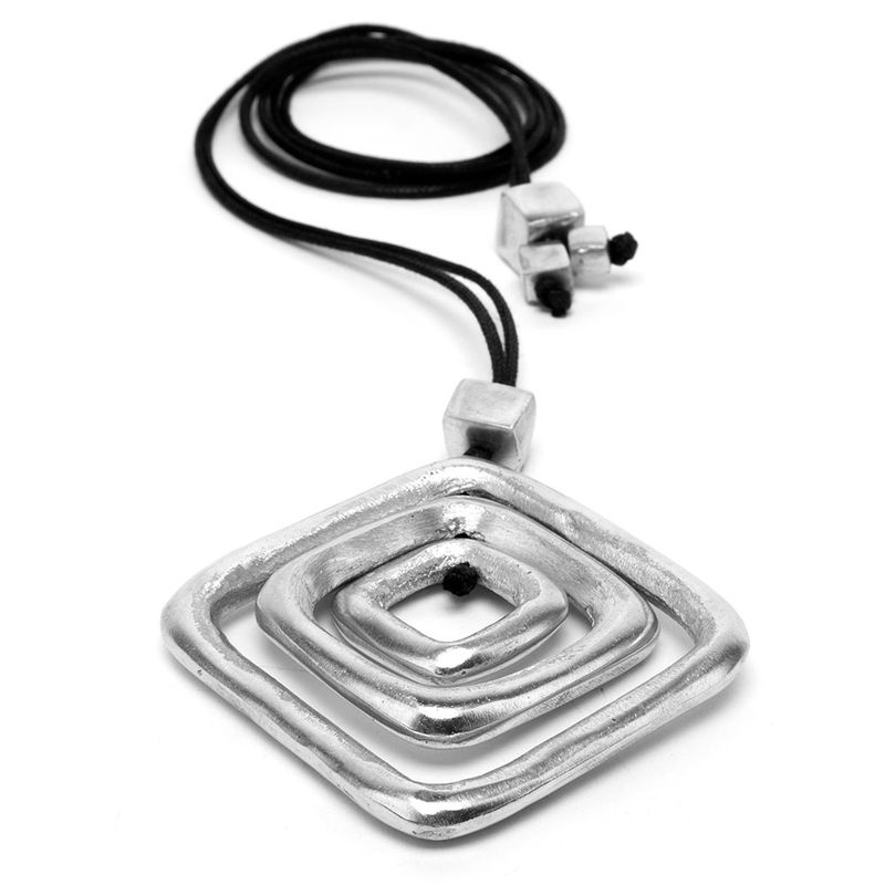 PENDENTE 3 LOSANGES BOMBE NM