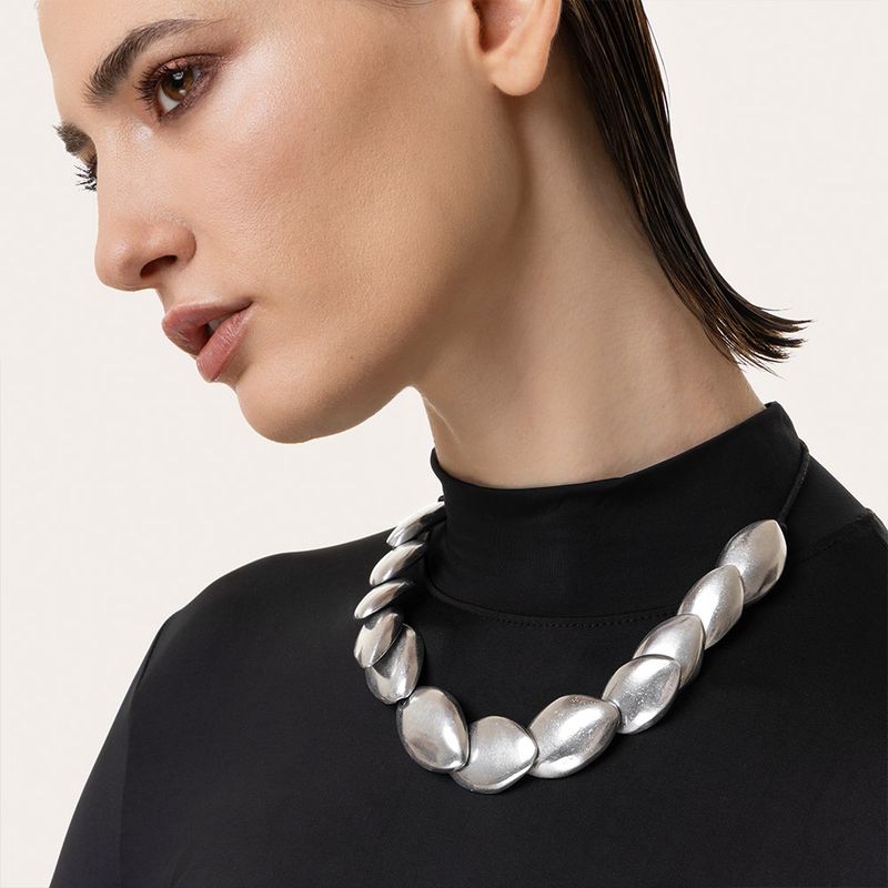 al02245COLLIER OVALES SUPERPOSES