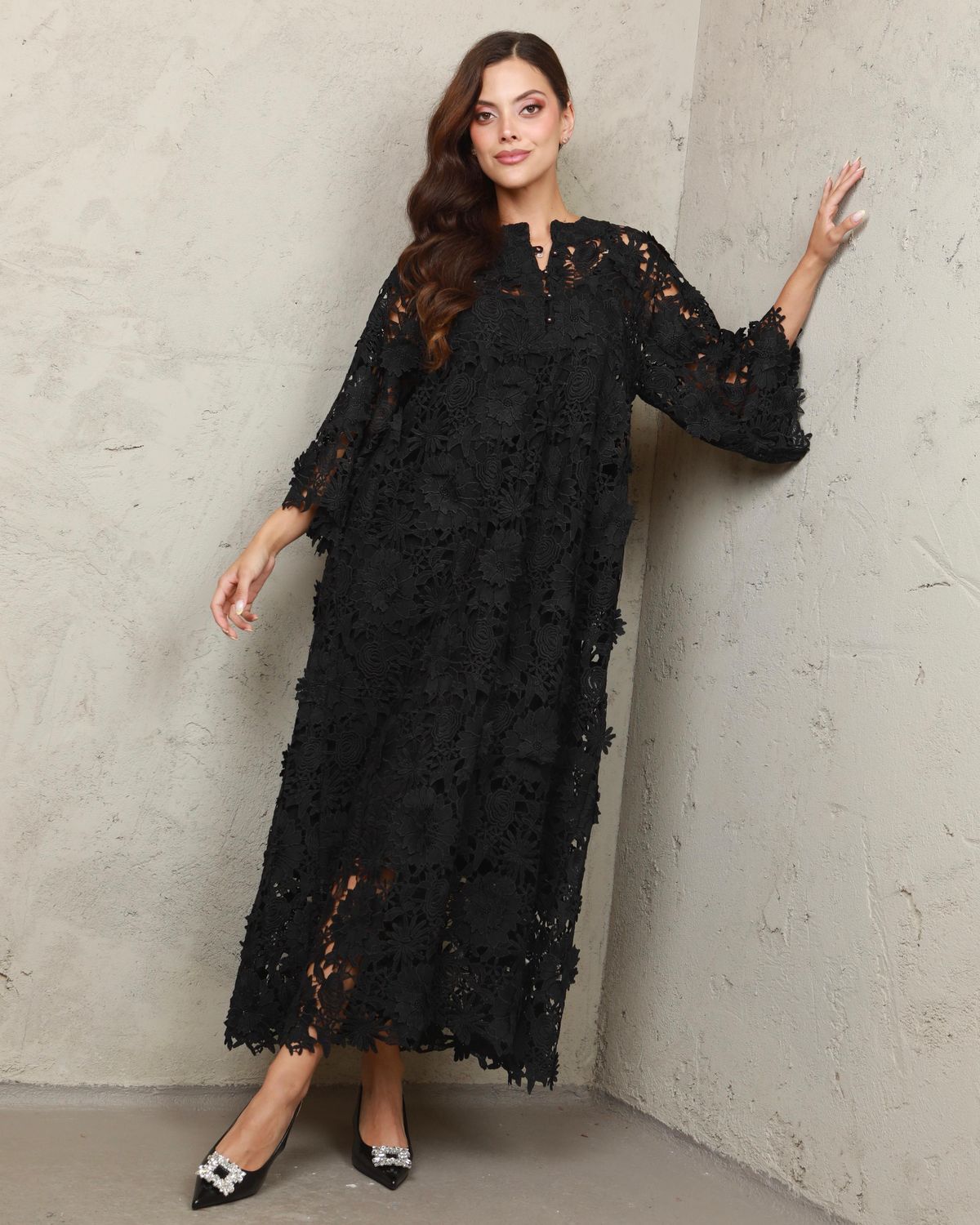 Lace Dress Black One size