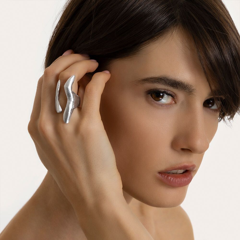 al16245 BAGUE CODE DE BALENE IRREGULIER