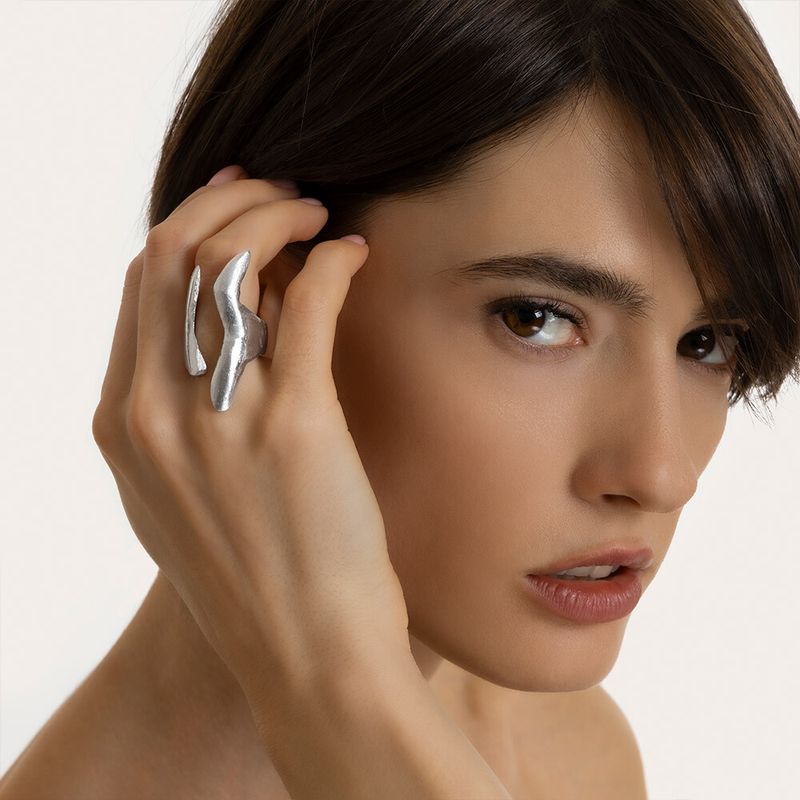 al16245 BAGUE CODE DE BALENE IRREGULIER