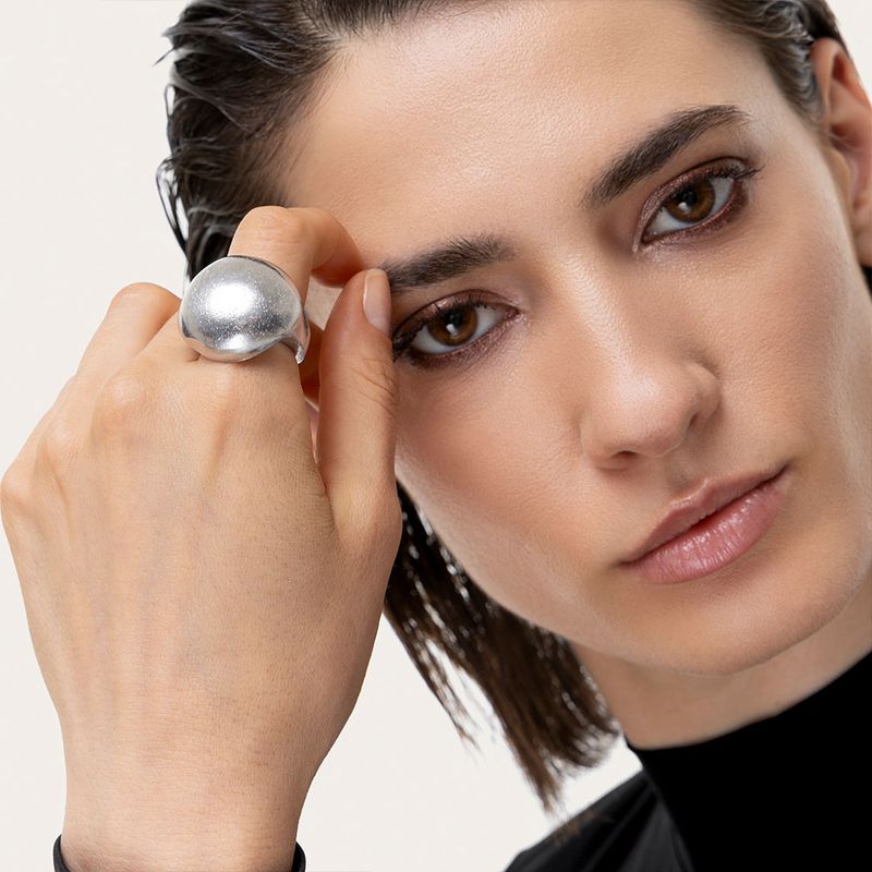 al16256BAGUE BOMBE LISSE MOJENNE MODE