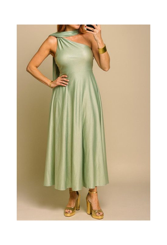 One Shoulder Lycra Dress One size