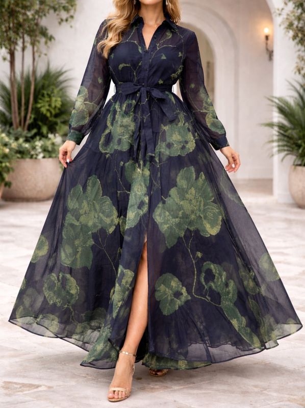Leaf Maxi Dress