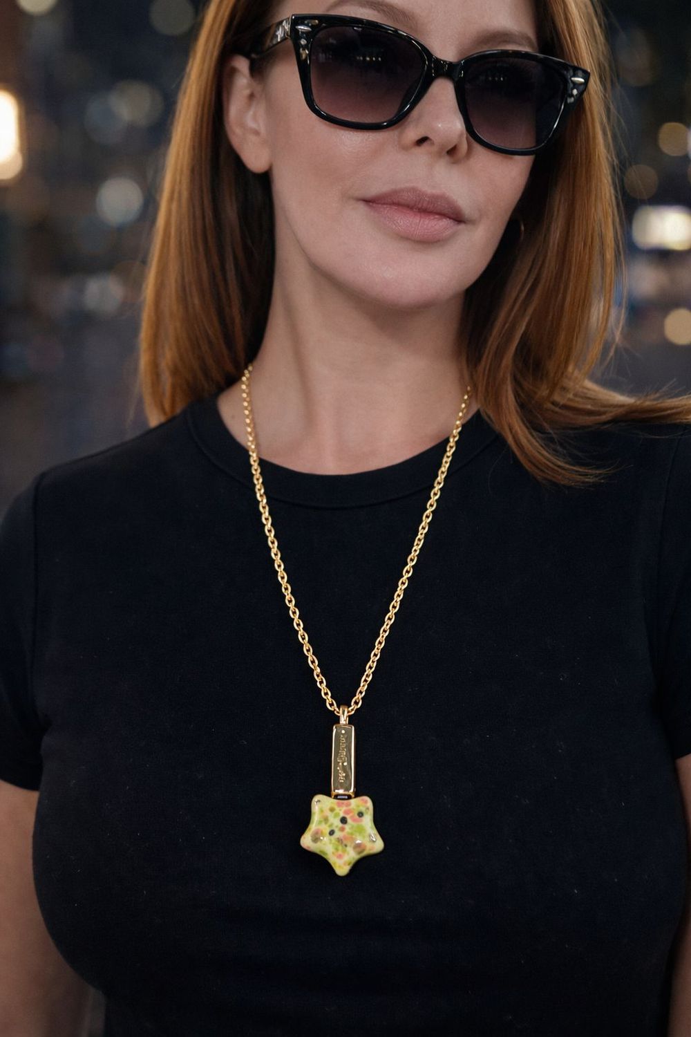 Big star gold Necklace