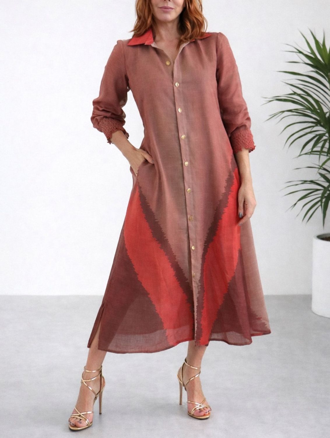 TALEGO TELA POLACA ESTAMPADO OCRES