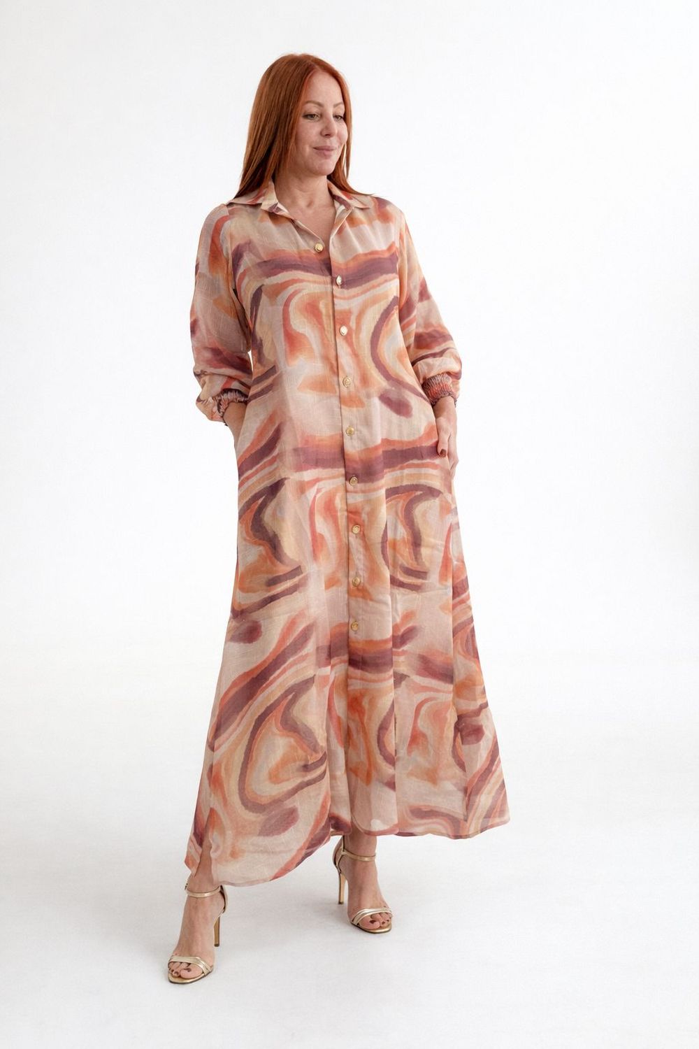 TALEGO TELA POLACA ESTAMPADO OCRES