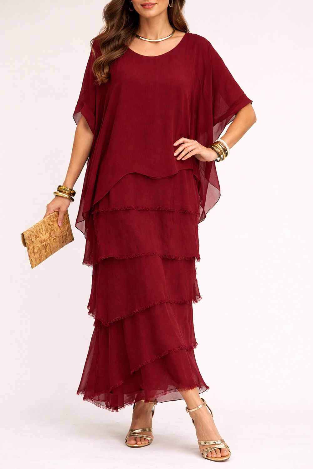 Silk Maxi Dress one size