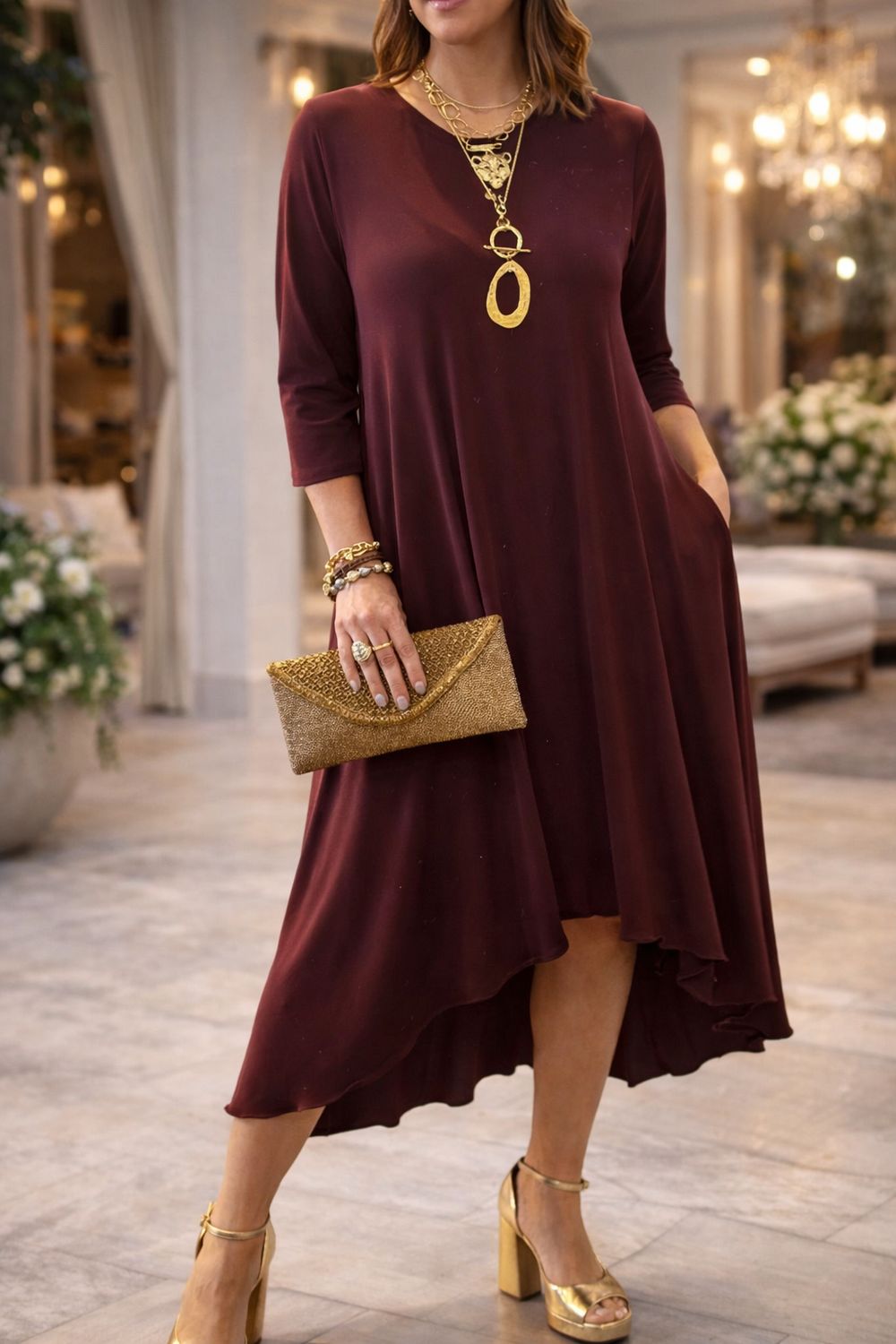 Hi Low Dress by Claudia Orozco