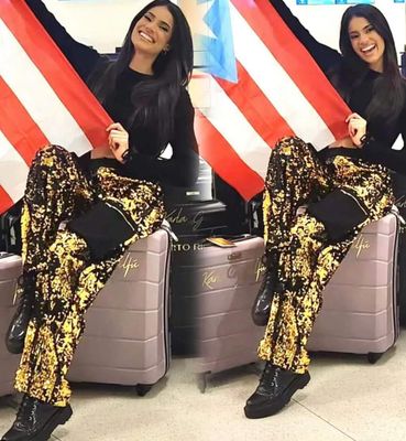 Sequins Cargo pants small