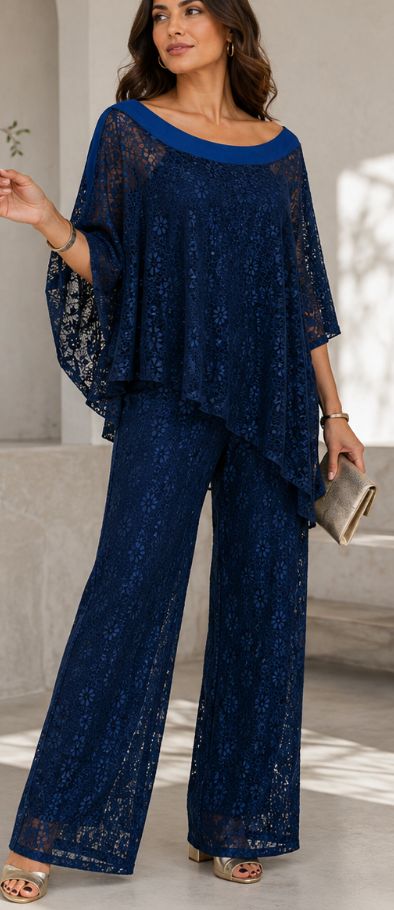 ROYAL BLUE LACE SET ROYAL BLUE LACE SET
