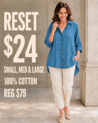  PORTER BLOUSE DENIM