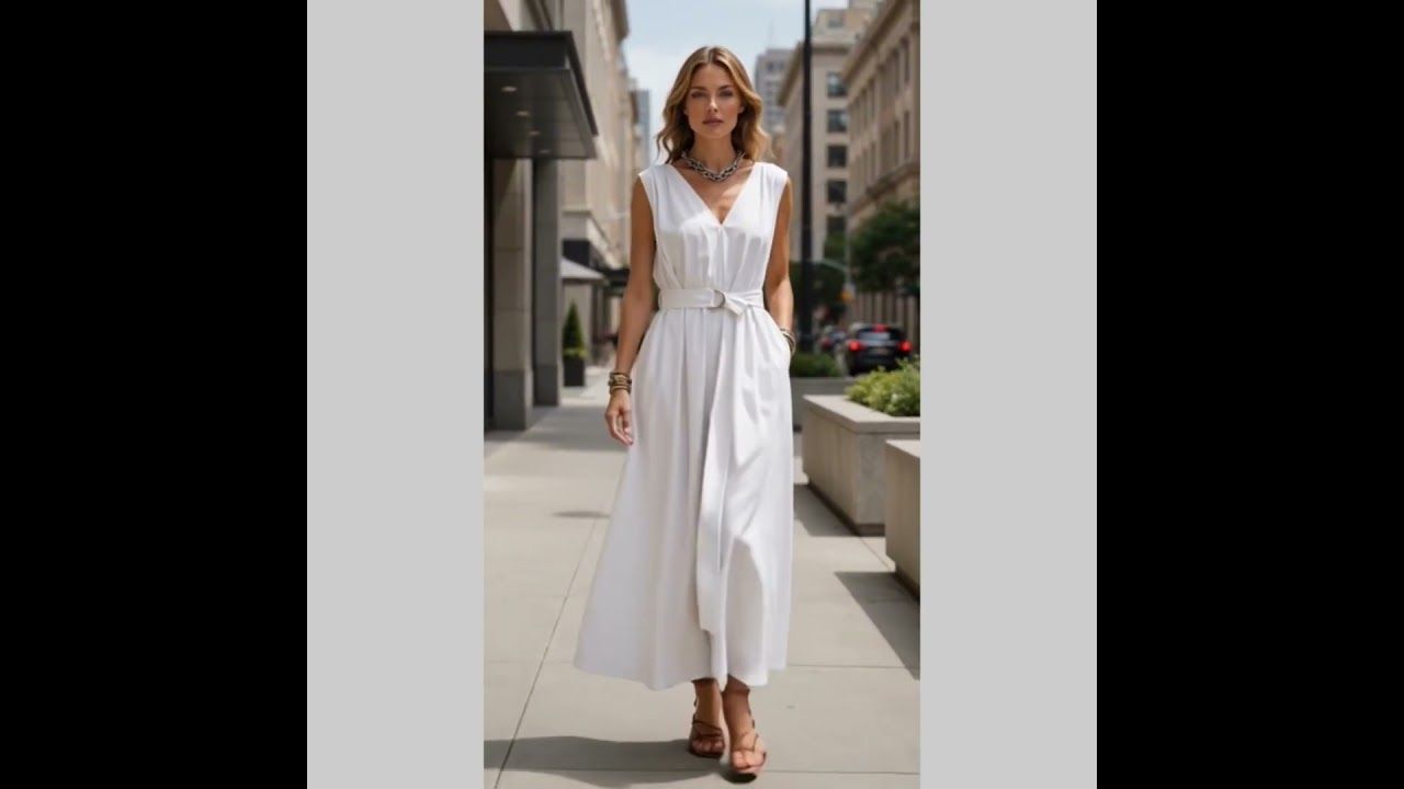Neutral Flow Dress