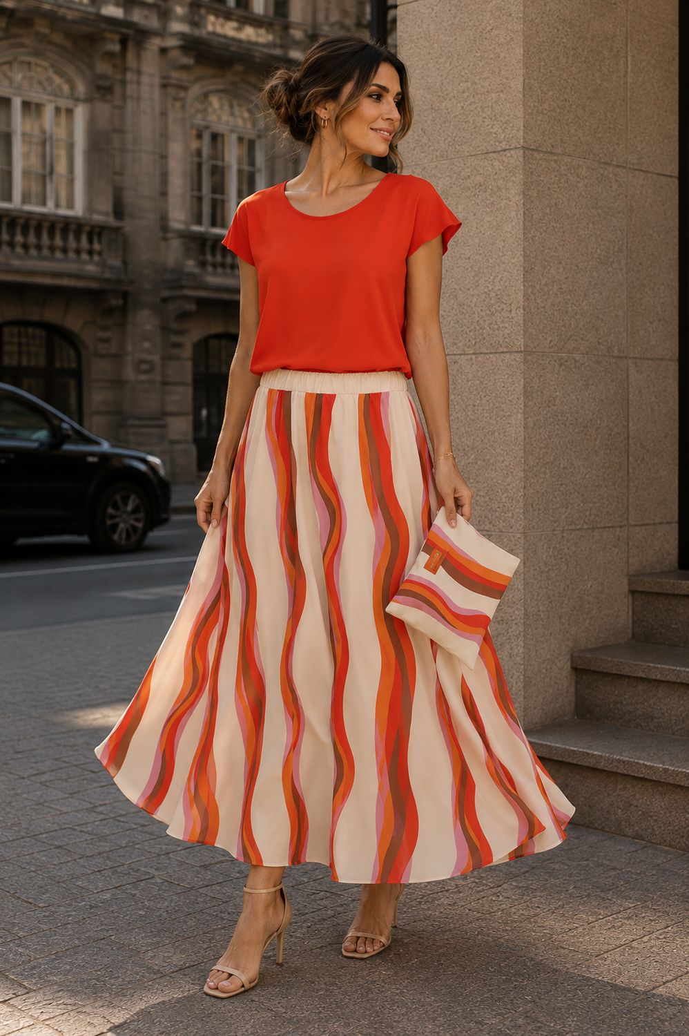 Sunset Waves Skirt