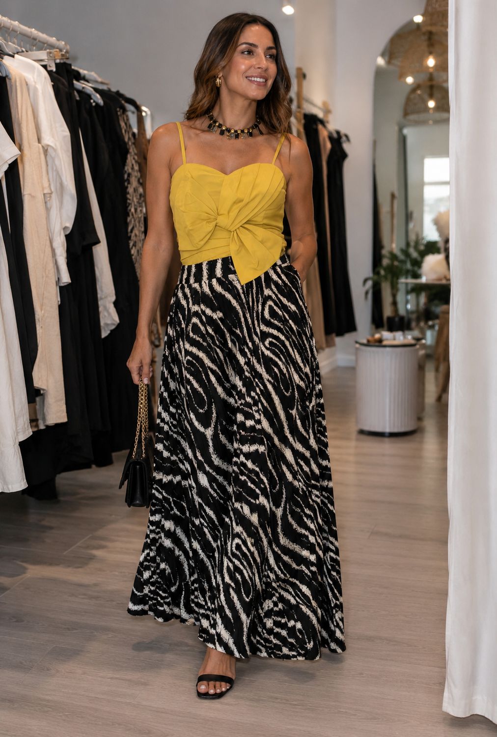 Zebra Striped Skirt by Gracia Zebra Striped Skirt by Gracia