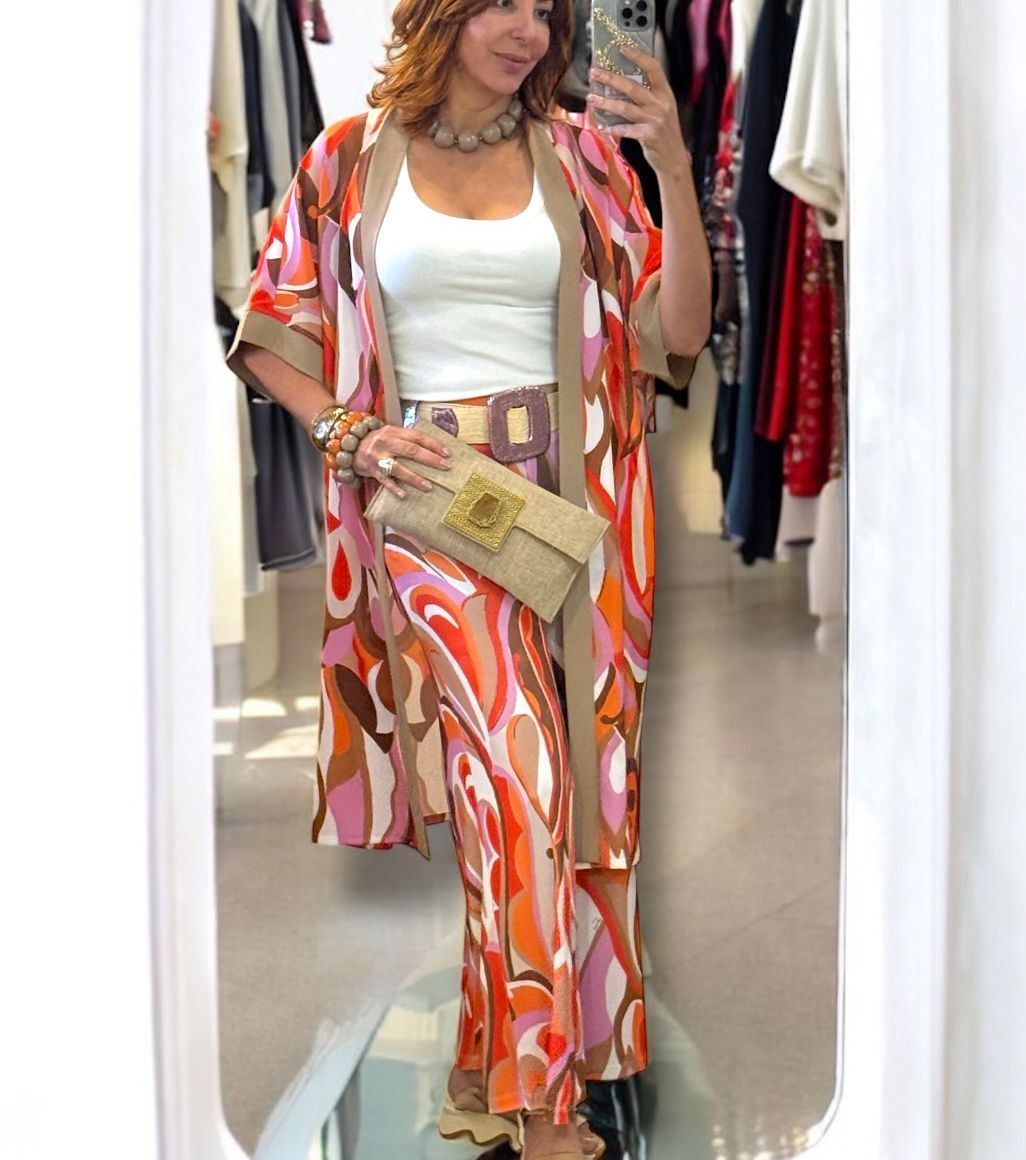 Wave Orange pant