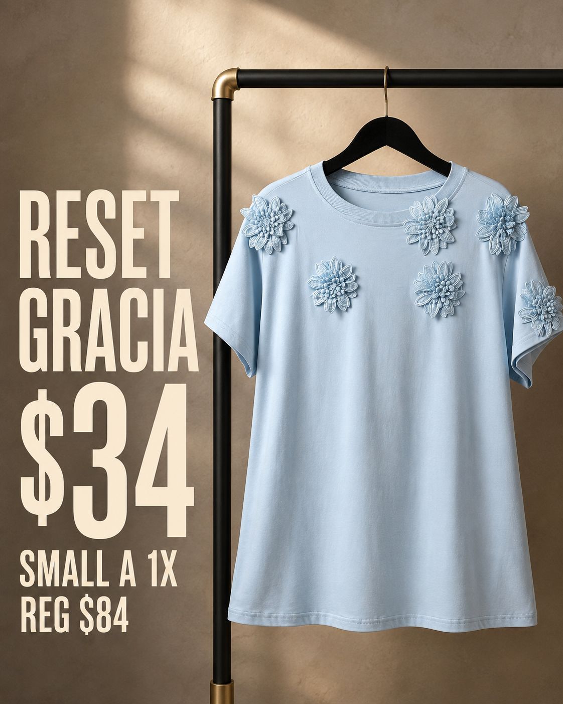  Flowers Details Top by Gracia