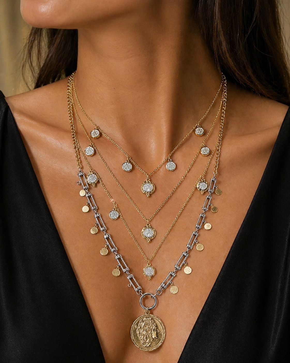 Layered luxe necklaces