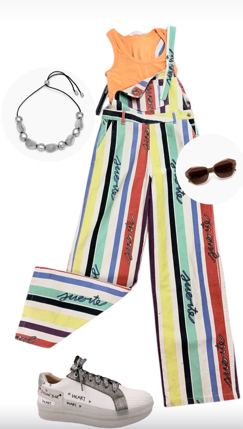 Amore Rainbow Overalls  small