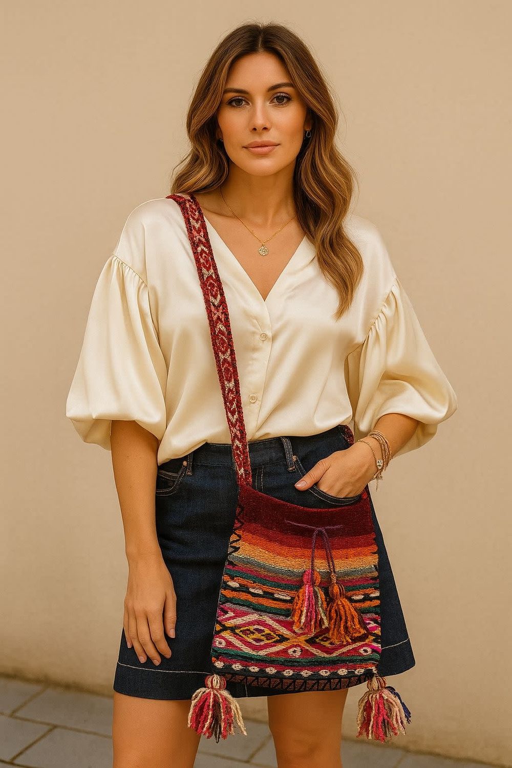 Crosss Body Handmade Bag