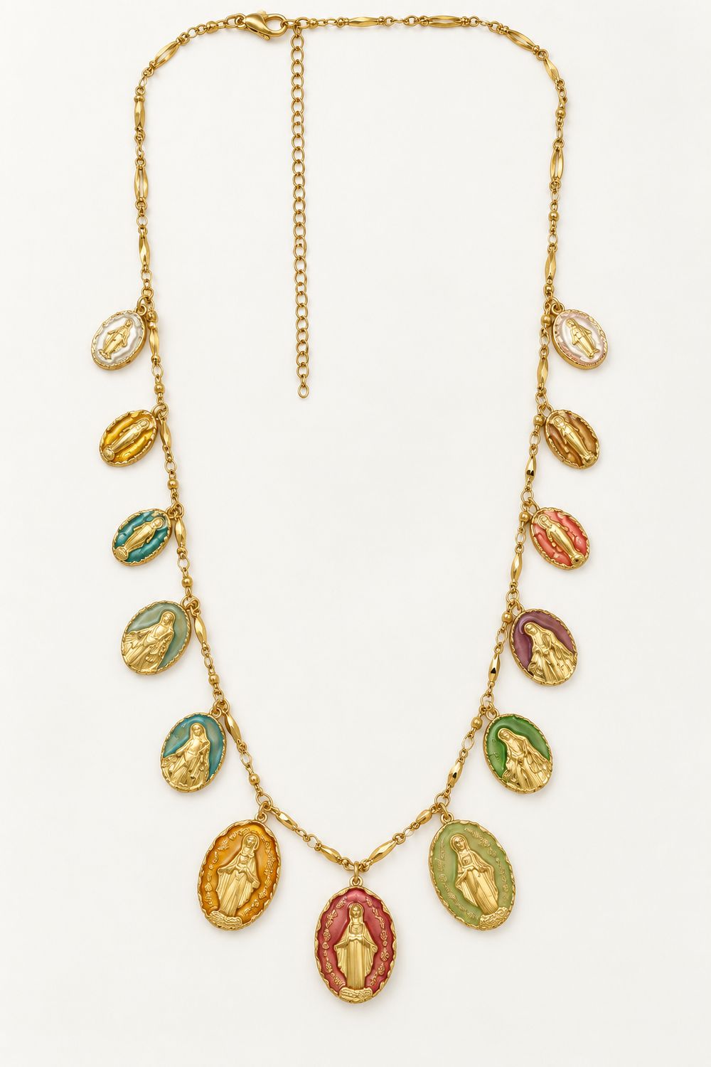 Religious Multi Charms Necklace