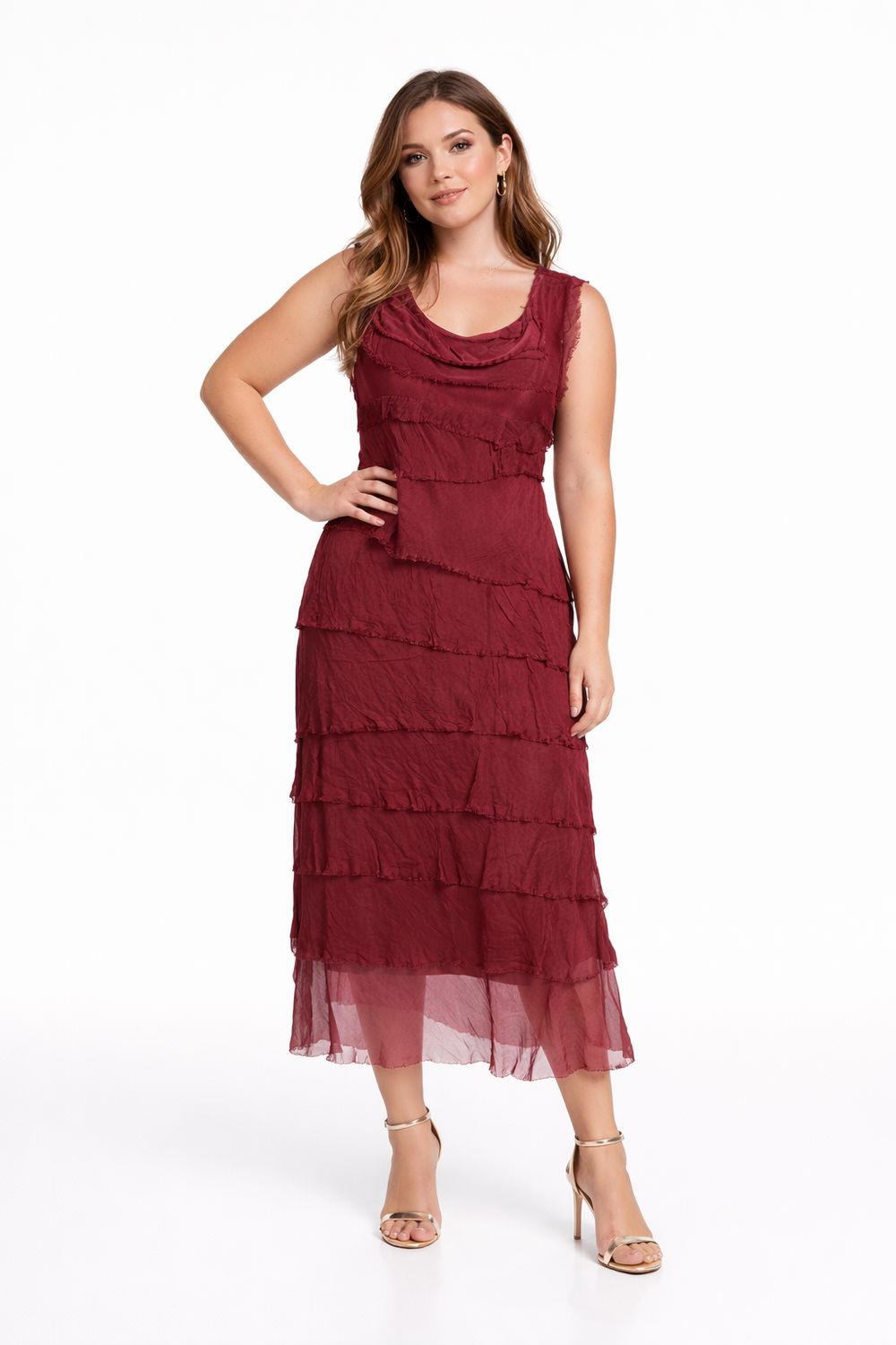 Fringe Layer Maxi Dress One size