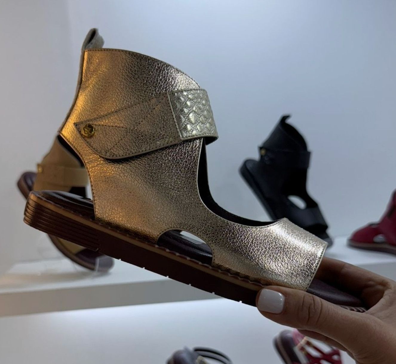Urban Strap Sandals Gold