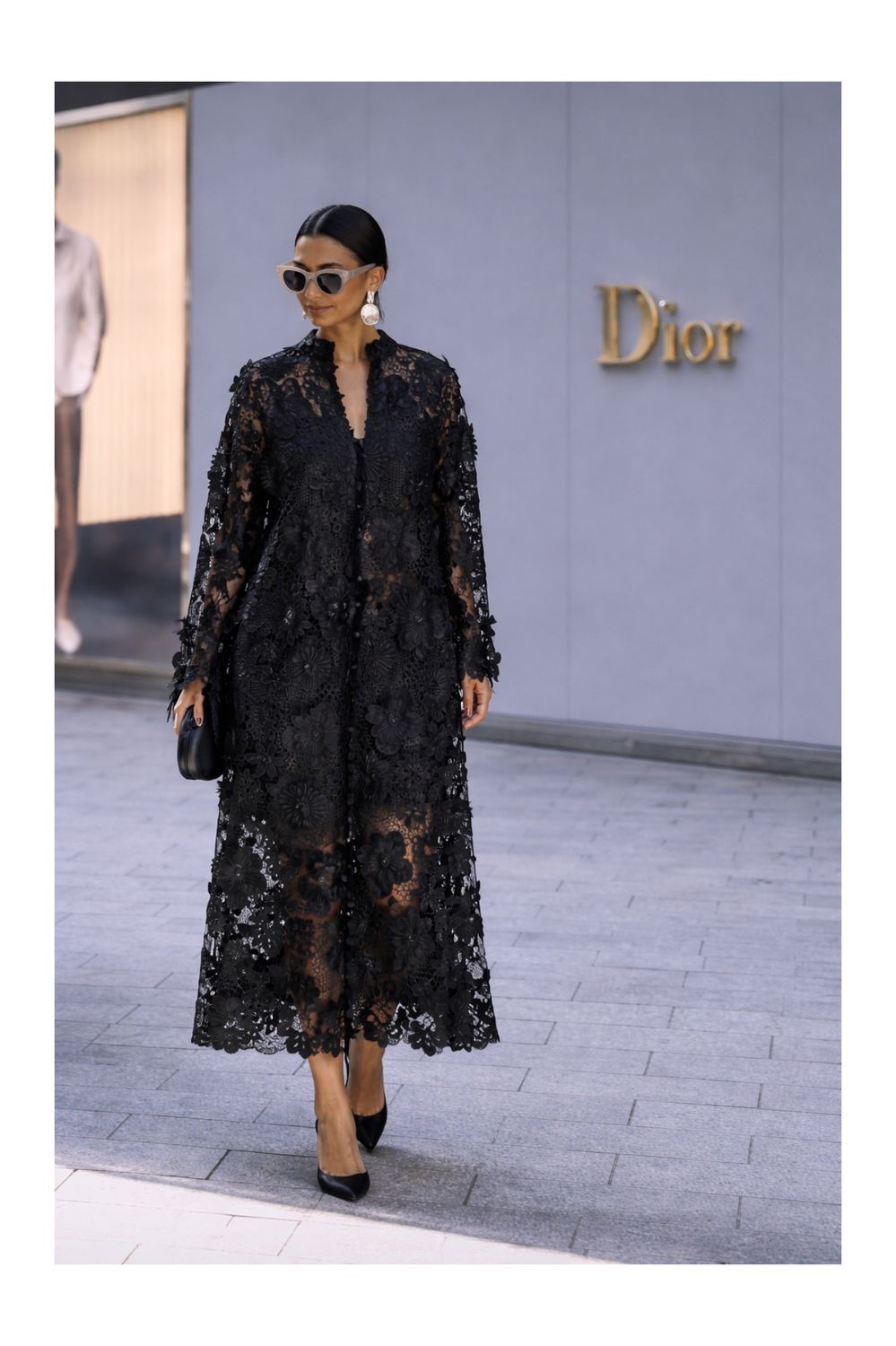 Lace Dress Black One size