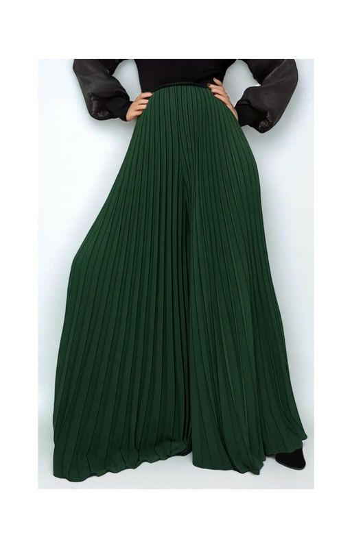 PALAZZO PLEATED PANTS