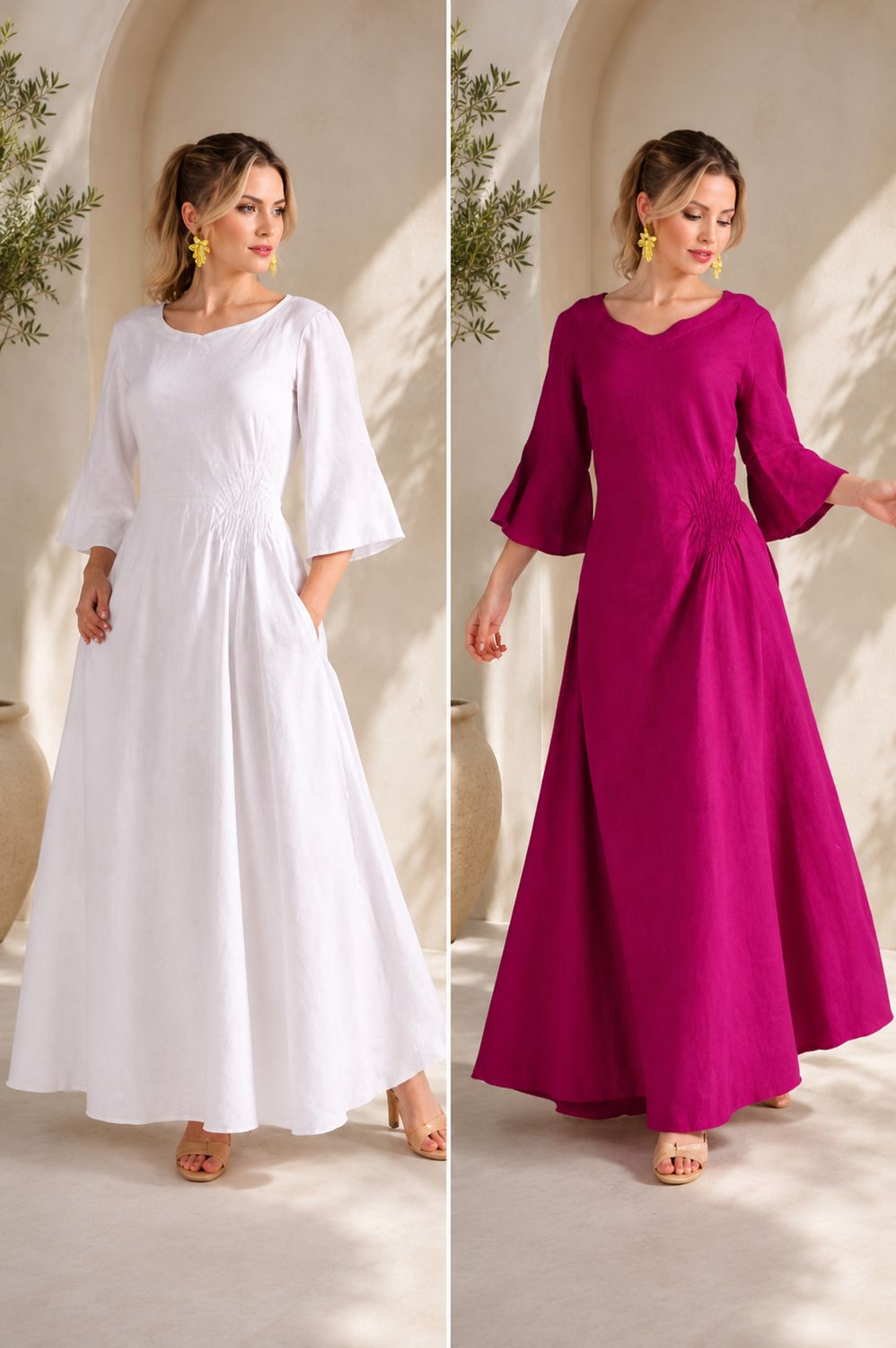 Linen Flow Dress